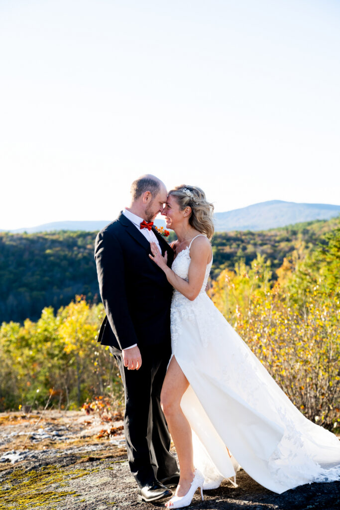 Mountain Top Elopement Fall in Maine