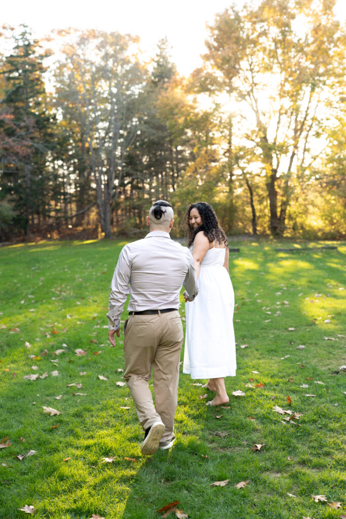 Fall Elopement in Maine at Two Lights State Park Cape Elizabeth Maine