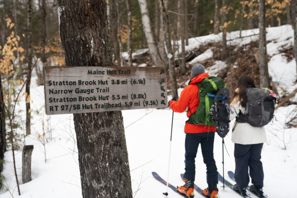 Ski Elopement Cross Country Hut to Hut Maine Huts and Trails