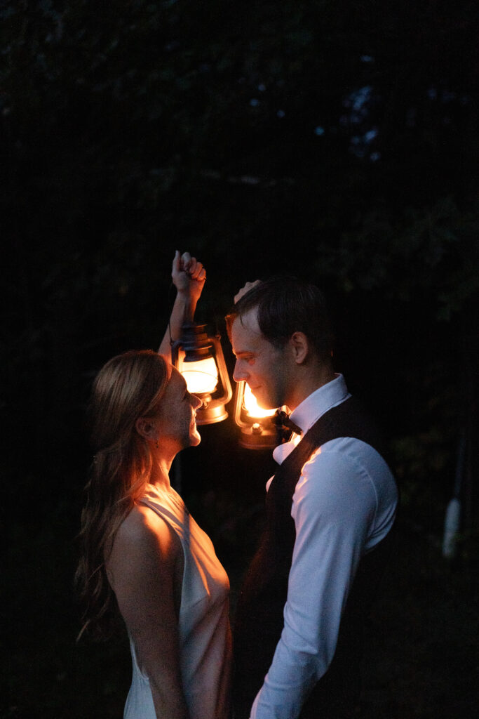 Maine Lantern elopement photos for intimate wedding